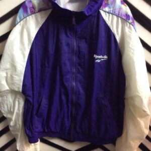 Photo detail:REEBOK WINDBREAKER W/COLOR-BLOCK DESIGN & PATTERN TRIM