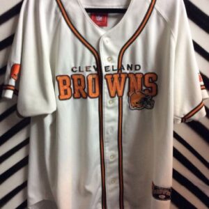 Photo detail:CLEVELAND BROWNS BASEBALL STYLE JERSEY