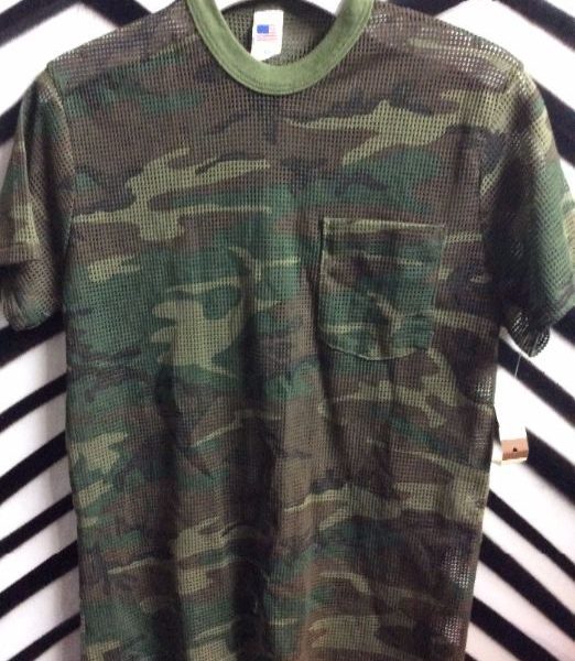 product details: CAMO POCKET TEE - MESH FABRIC - DEAD-STOCK SS photo