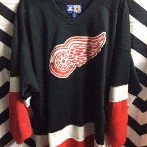 Photo detail:RARE REDWINGS STARTER PULLOVER JERSEY W/EMBROIDERY