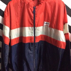 Photo detail:RETRO ADIDAS WINDBREAKER - NYLON W/COLOR BLOCK DESIGN