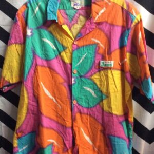 Photo detail:80S HAWAIIAN SHIRT W/ALL OVER PRINT  SS BD