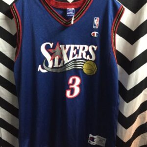 Photo detail:76ERS #3 IVERSON TANK TOP BASKETBALL JERSEY