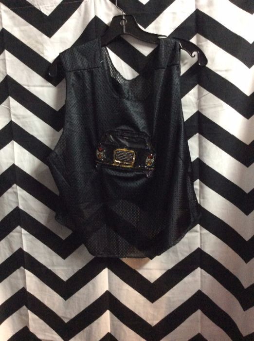 product details: CAR TANK TOP JERSEY W/SEQUIN GRILL photo