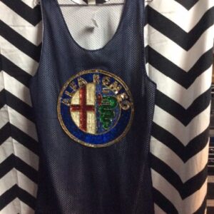 Photo detail:ALFA ROMEO TANK TOP JERSEY W/SEQUIN EMBLEM