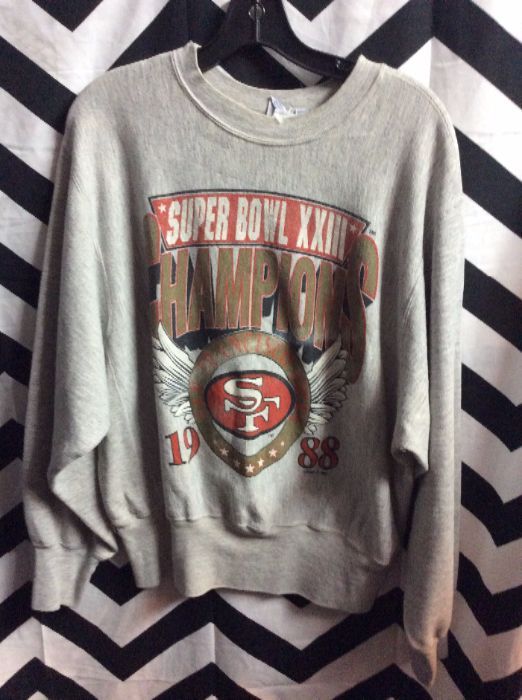 product details: 1988 SUPERBOWL CHAMPIONS PULLOVER SWEATSHIRT photo