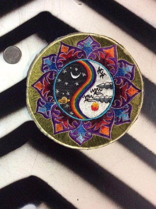 LARGE BACK PATCH- MYSTICAL YING YANG RAINBOW *OLD STOCK 1