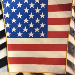 LARGE BACK PATCH- AMERICAN FLAG SEW ON BACK PATCH *old stock 1