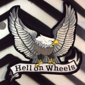 LARGE BACK PATCH- Hell on Wheels Eagle 1