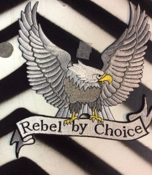 product details: REBEL BY CHOICE - W/EAGLE BACK PATCH - LARGE photo