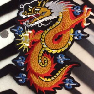 Photo detail:ORANGE DRAGON BACK PATCH - LARGE