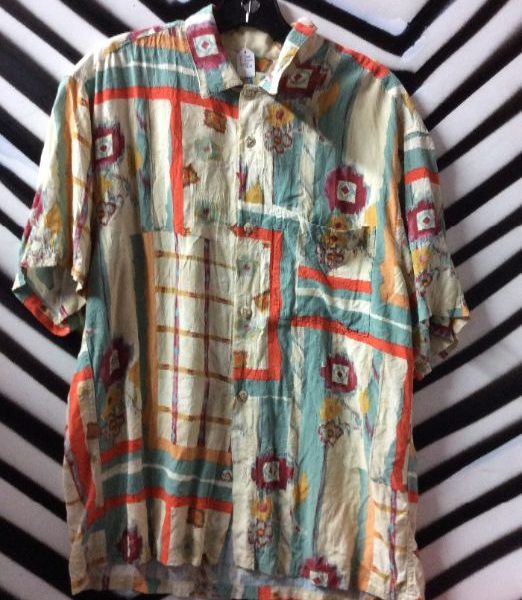 product details: 80's Multi-colored Print Shirt photo