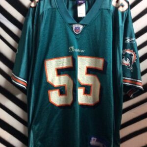 Photo detail:MIAMI DOLPHINS FOOTBALL JERSEY - #55 JUNIOR SEAU