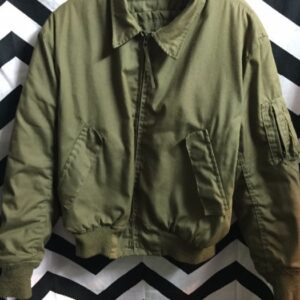 Photo detail:AMERICAN MILITARY BOMBER JACKET ZIP-UP