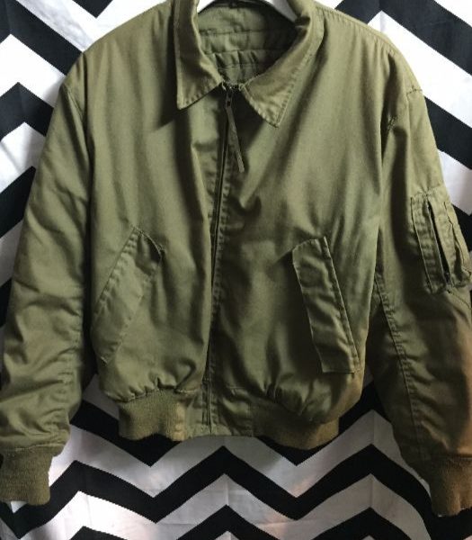 product details: AMERICAN MILITARY BOMBER JACKET ZIP-UP photo