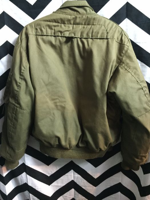 AMERICAN MILITARY BOMBER JACKET ZIP UP as-is 2