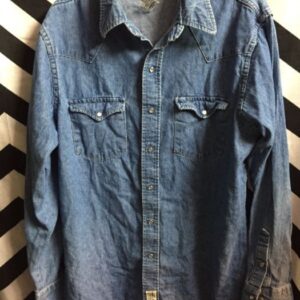 Photo detail:DENIM WESTERN SHIRT W/PEARL SNAPS