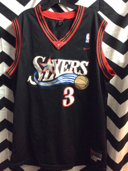 product details: NIKE SIXERS #3 IVERSON BASKETBALL JERSEY photo