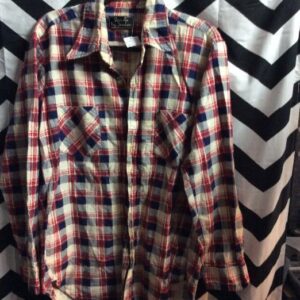 Photo detail:RETRO FLANNEL SHIRT - RARE PLAID/COLORED DESIGN