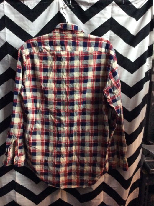Retro Flannel Shirt – Rare Plaid/colored Design | Boardwalk Vintage