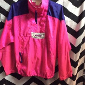 Photo detail:1990S COLUMBIA PULLOVER WINDBREAKER - NEON COLOR BLOCK DESIGN