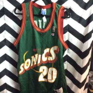 Photo detail:SEATTLE SONICS CHAMPION BASKETBALL JERSEY - #20 PAYTON