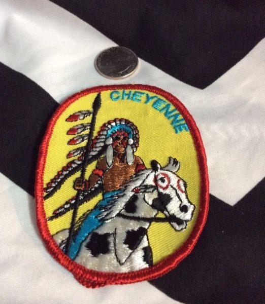 product details: CHEYENNE INDIAN PATCH - OLD STOCK photo