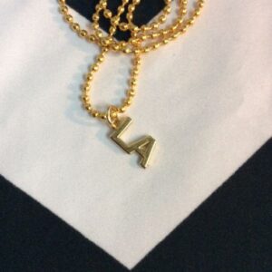 Photo detail:LA CHARM CHOKER NECKLACE W/BALL-CHAIN