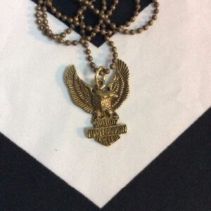 Photo detail:FLYING EAGLE HARLEY DAVIDSON PENDANT NECKLACE W/BALL-CHAIN