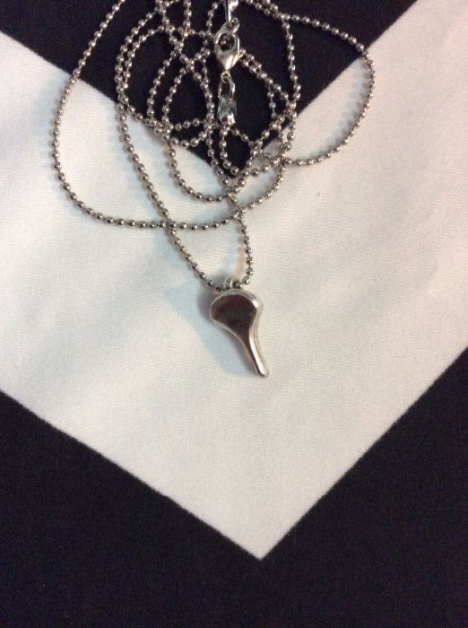 Bike Saddle Seat Charm Necklace Mini Ballchain Boardwalk Vintage