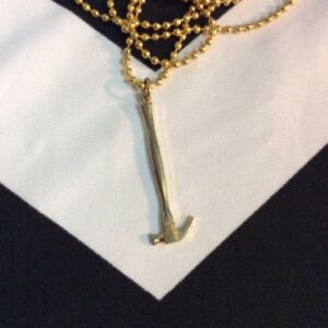 Photo detail:HAMMER CHARM NECKLACE W/BALL-CHAIN