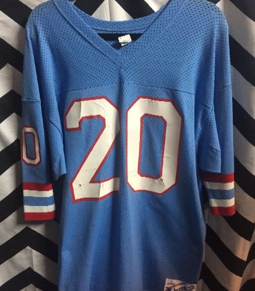 product details: Oilers #20 FOOTBALL JERSEY photo