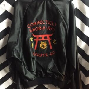 Photo detail:CONNECTICUT KARATE SATIN BOMBER JACKET