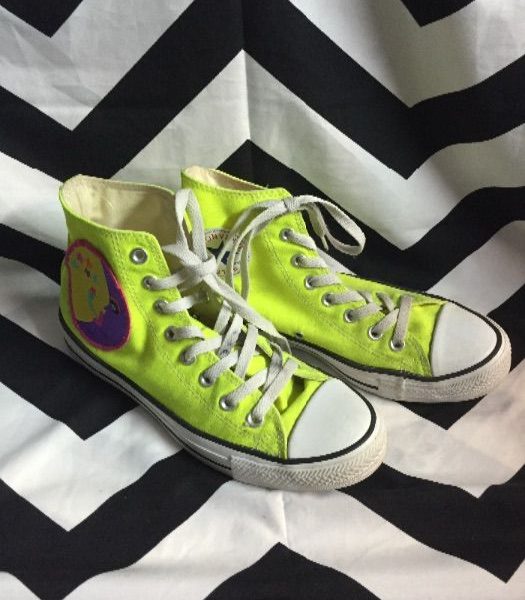 NEON YELLOW HIGH TOP CHUCK TAYLOR CONVERSE » Boardwalk Vintage