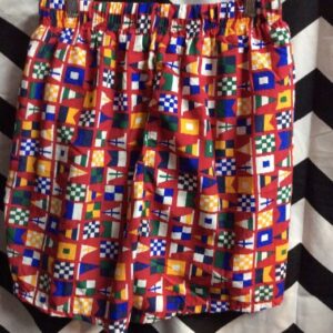 Photo detail:SHORTS W/ELASTIC WAIST - NAUTICAL PRINT DESIGN