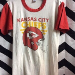 Photo detail:KANSAS CITY CHIEFS RINGER T-SHIRT