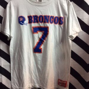 Photo detail:Denver BRONCOS #7 Elway T-SHIRT W/FOOTBALL HELMET DESIGN