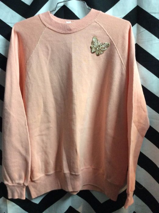 PULLOVER SWEATSHIRT BUTTERFLY PATCH 1