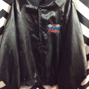 Photo detail:CHEVROLET RACING BASEBALL STYLE SATIN JACKET AS IS