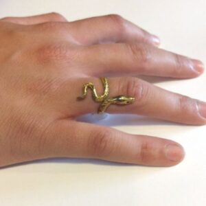 Photo detail:RING - BRASS WRAP AROUND SNAKE