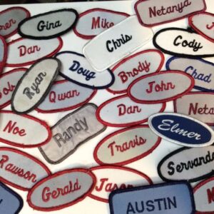 Photo detail:ASSORTED UNIFORM NAME PATCHES