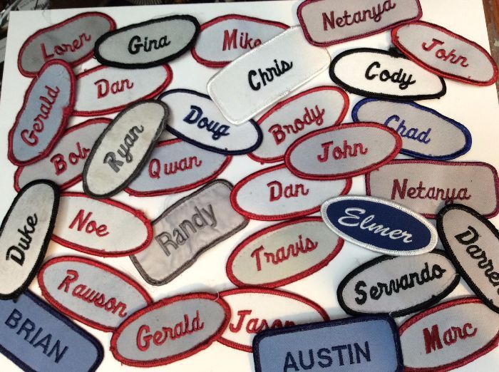 product details: ASSORTED UNIFORM NAME PATCHES photo