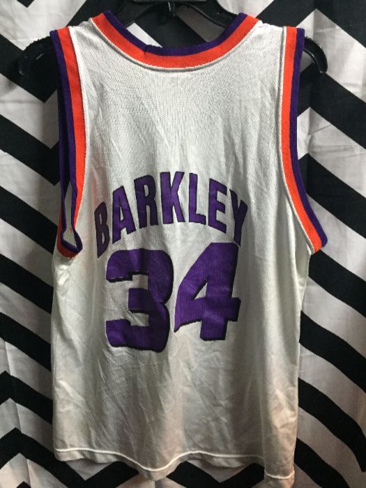 White Pheonix Suns Champion Jersey #34 Barkley 2