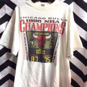 Photo detail:1996 CHICAGO BULLS NBA T-SHIRT