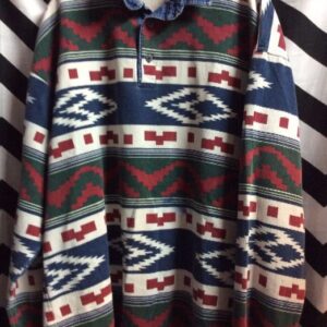 Photo detail:PULLOVER SHIRT - TRIBAL PATTERN DESIGN