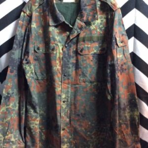 Photo detail:MILITARY JACKET W/UNIQUE CAMO PRINT