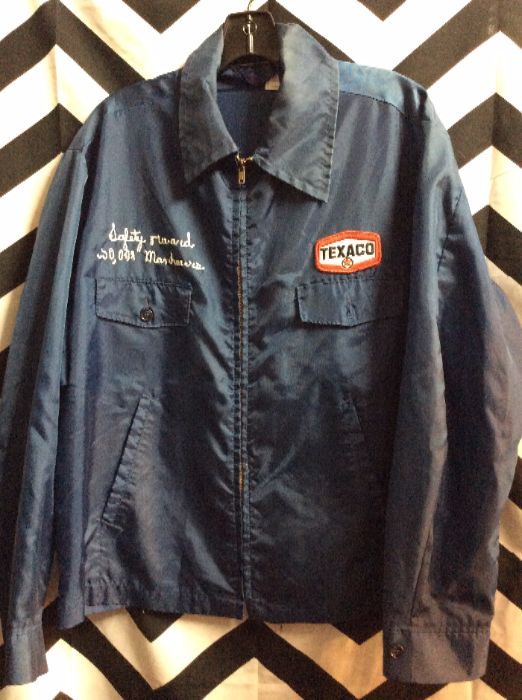 Vintage 1950s Texaco Mechanics Jacket W/advertising Patch