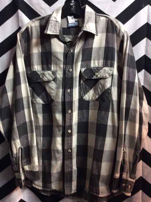 LS BD BUFFALO CHECK FLANNEL SHIRT as-is 1
