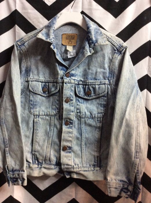 CLASSIC BLEACHED WASHED DENIM JACKET SMALL FIT #KILLER 1