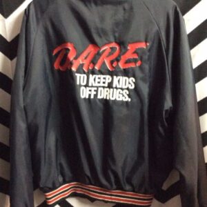 Photo detail:DARE SATIN BASEBALL STYLE JACKET